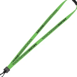 Lanyard with Neck Clasp - 5/8 inch - 32 inches - Plastic Swivel Snap Hook