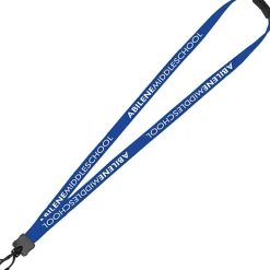 Lanyard with Neck Clasp - 5/8 inch - 32 inches - Plastic Swivel Snap Hook