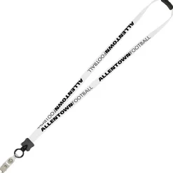 Lanyard with Neck Clasp - 5/8 inch - 32 inches - Snap with Metal Bulldog Clip