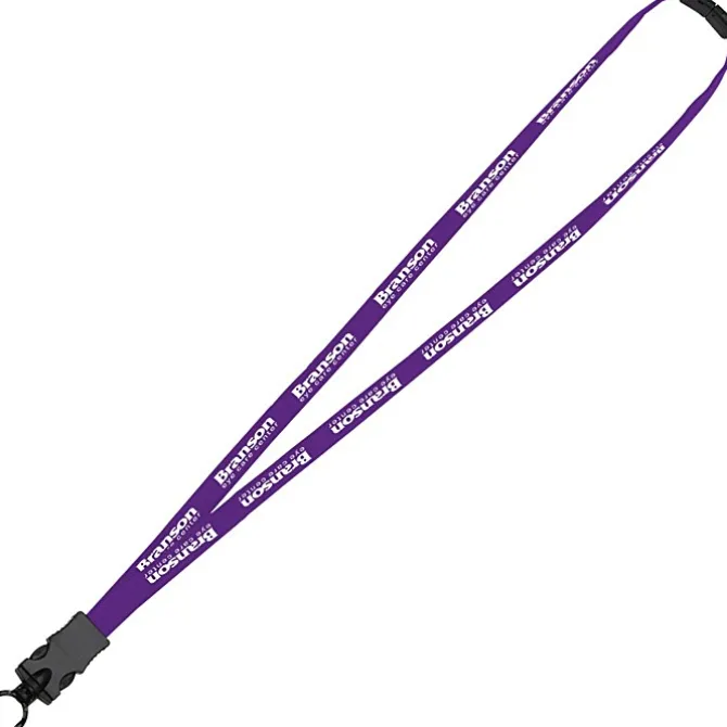 Lanyard with Neck Clasp - 5/8 inch - 32 inches - Snap Buckle Release