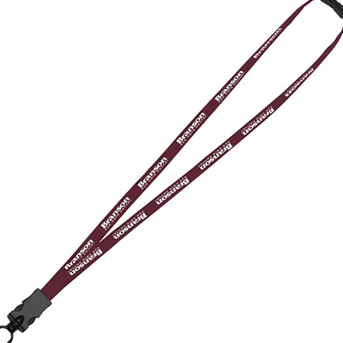 Lanyard with Neck Clasp - 5/8 inch - 32 inches - Snap Buckle Release