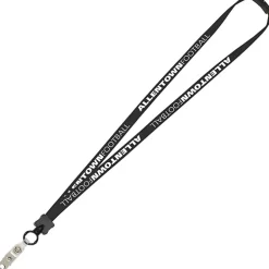 Lanyard with Neck Clasp - 5/8 inch - 32 inches - Snap with Metal Bulldog Clip - 24 hr