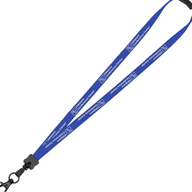 Lanyard with Neck Clasp - 5/8 inch - 32 inches - Large Metal Lobster Claw - 24 hr