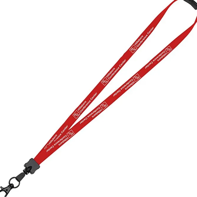 Lanyard with Neck Clasp - 5/8 inch - 32 inches - Large Metal Lobster Claw - 24 hr