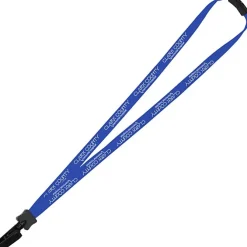 Lanyard with Neck Clasp - 5/8 inch - 32 inches - Plastic Bulldog Clip - 24 hr