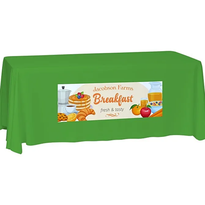 Laser Edge Closed-Back Table Throw - 6 feet