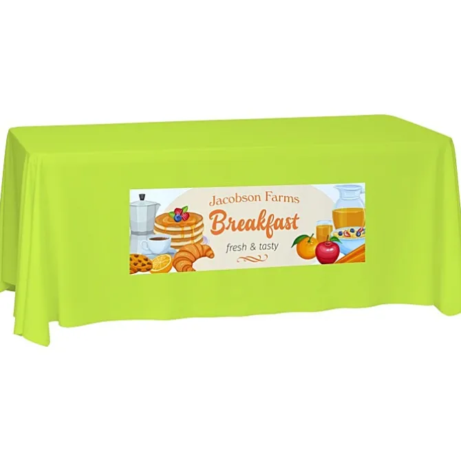 Laser Edge Closed-Back Table Throw - 6 feet