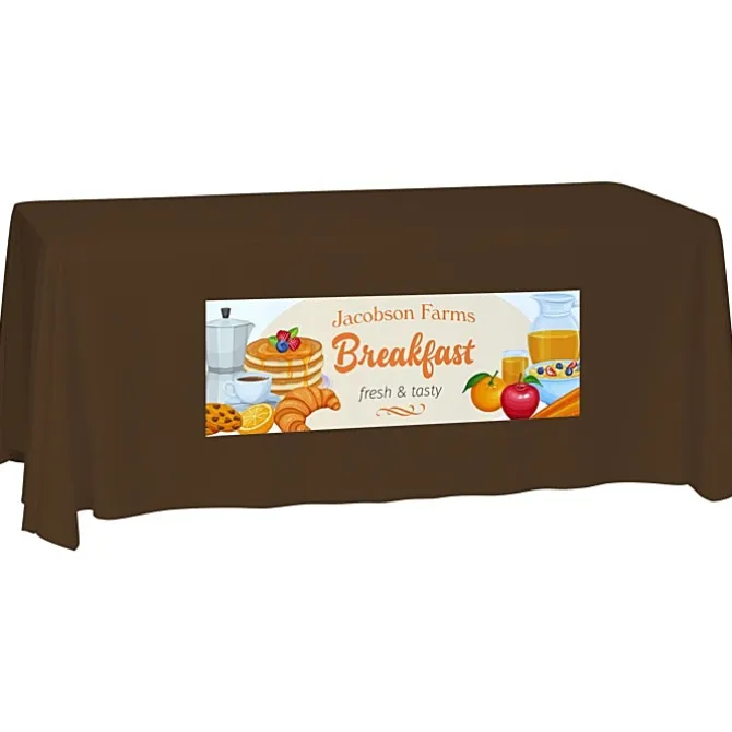 Laser Edge Closed-Back Table Throw - 6 feet