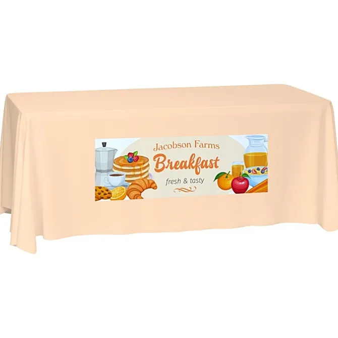 Laser Edge Closed-Back Table Throw - 6 feet