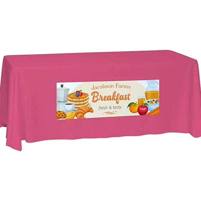 Laser Edge Closed-Back Table Throw - 6 feet