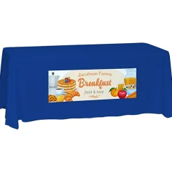 Laser Edge Closed-Back Table Throw - 6 feet