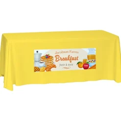Laser Edge Closed-Back Table Throw - 6 feet