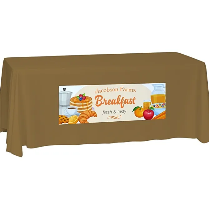 Laser Edge Closed-Back Table Throw - 6 feet