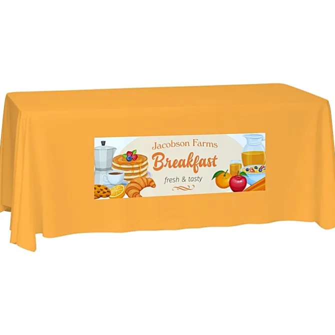 Laser Edge Closed-Back Table Throw - 6 feet