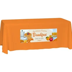 Laser Edge Closed-Back Table Throw - 6 feet