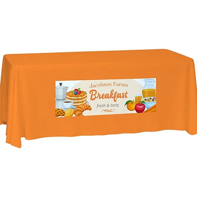 Laser Edge Closed-Back Table Throw - 6 feet
