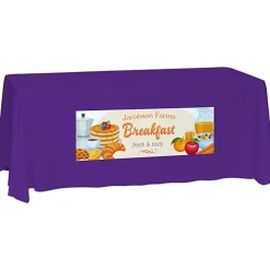 Laser Edge Closed-Back Table Throw - 6 feet