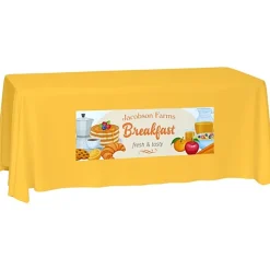 Laser Edge Closed-Back Table Throw - 6 feet