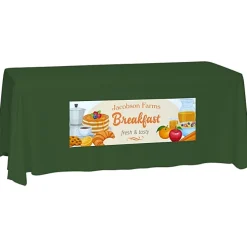 Laser Edge Closed-Back Table Throw - 6 feet