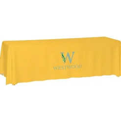 Laser Edge Closed-Back Table Throw - 8 feet