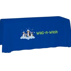 Laser Edge Open-Back Table Throw - 6 feet