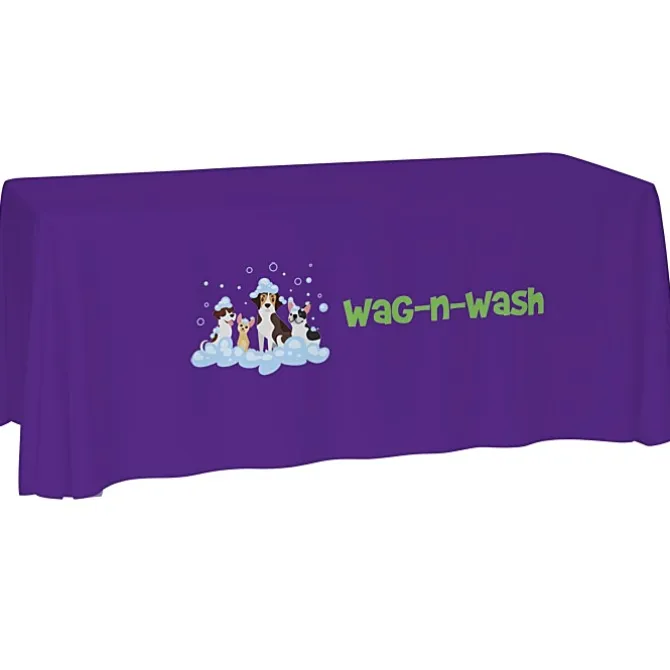 Laser Edge Open-Back Table Throw - 6 feet