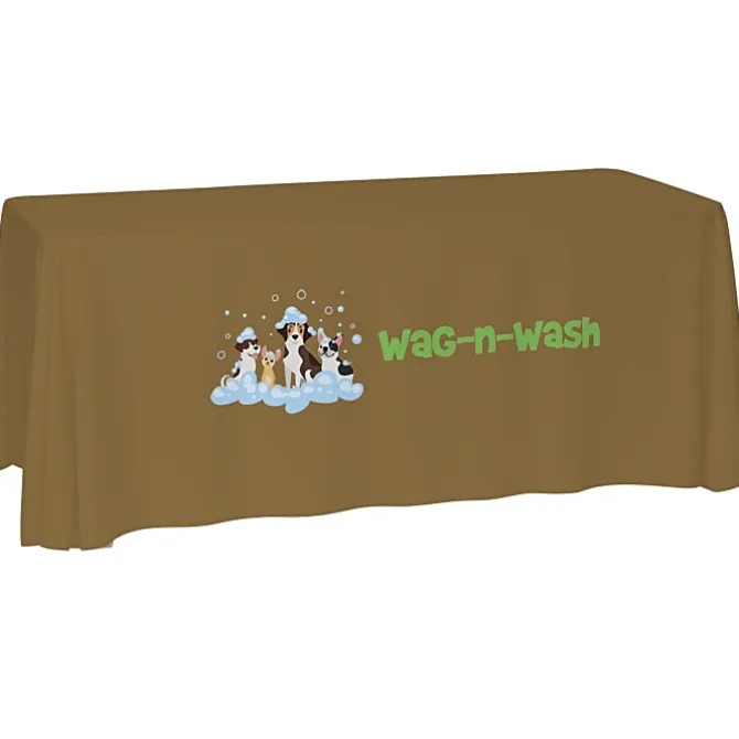 Laser Edge Open-Back Table Throw - 6 feet