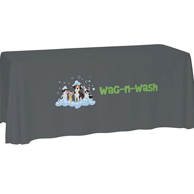 Laser Edge Open-Back Table Throw - 6 feet