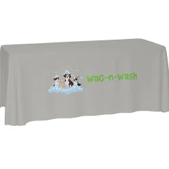 Laser Edge Open-Back Table Throw - 6 feet