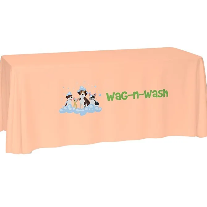 Laser Edge Open-Back Table Throw - 6 feet