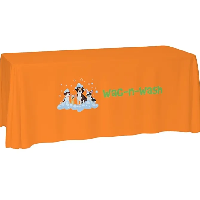 Laser Edge Open-Back Table Throw - 6 feet