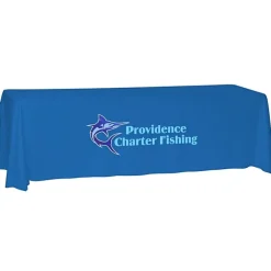 Laser Edge Open-Back Table Throw - 8 feet