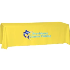 Laser Edge Open-Back Table Throw - 8 feet