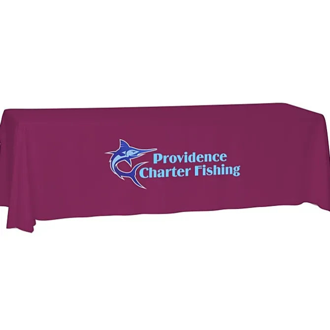 Laser Edge Open-Back Table Throw - 8 feet