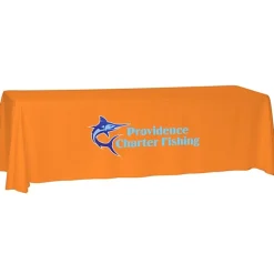 Laser Edge Open-Back Table Throw - 8 feet