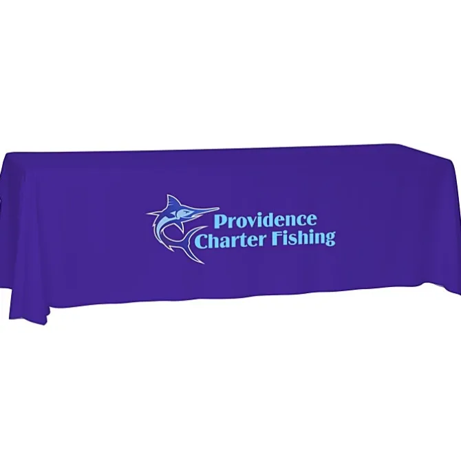Laser Edge Open-Back Table Throw - 8 feet