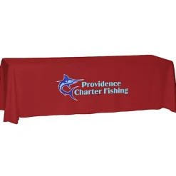 Laser Edge Open-Back Table Throw - 8 feet
