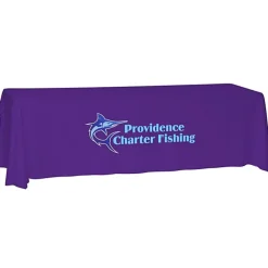 Laser Edge Open-Back Table Throw - 8 feet