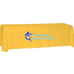 Laser Edge Open-Back Table Throw - 8 feet