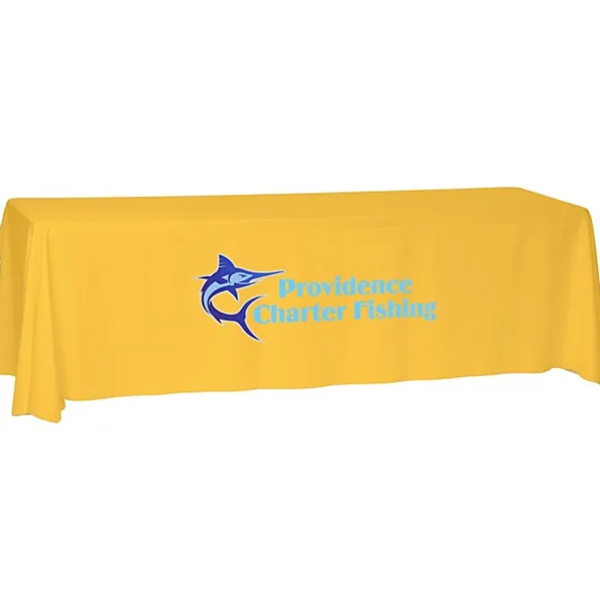 Laser Edge Open-Back Table Throw - 8 feet