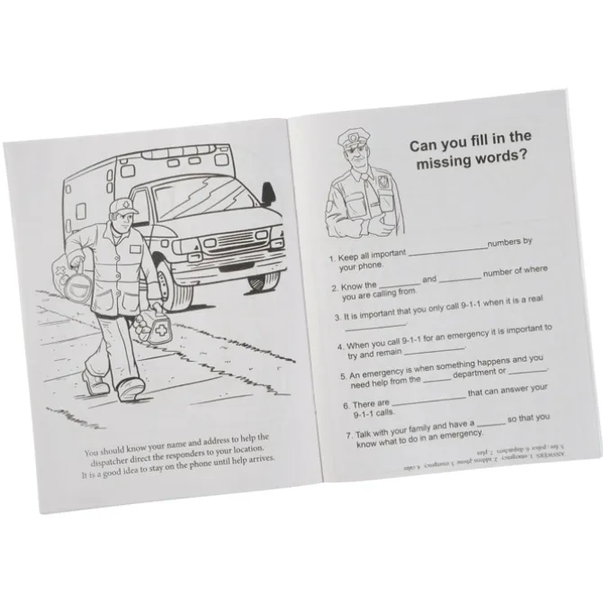 Learn About 911 Coloring Book - 24 hr