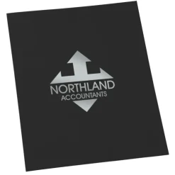 Leatherette Paper Two-Pocket Presentation Folder