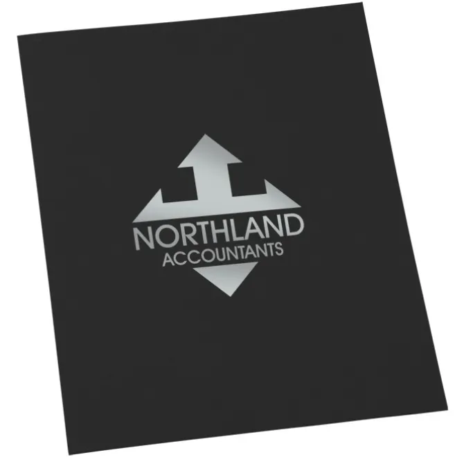Leatherette Paper Two-Pocket Presentation Folder