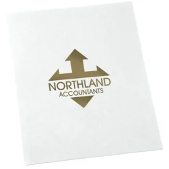Leatherette Paper Two-Pocket Presentation Folder