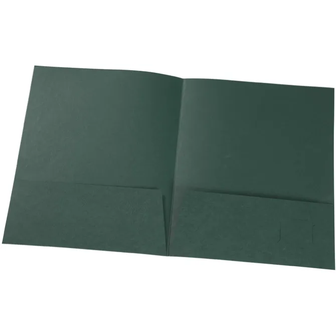 Leatherette Paper Two-Pocket Presentation Folder