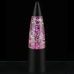 LED Glitter Rocket Lamp