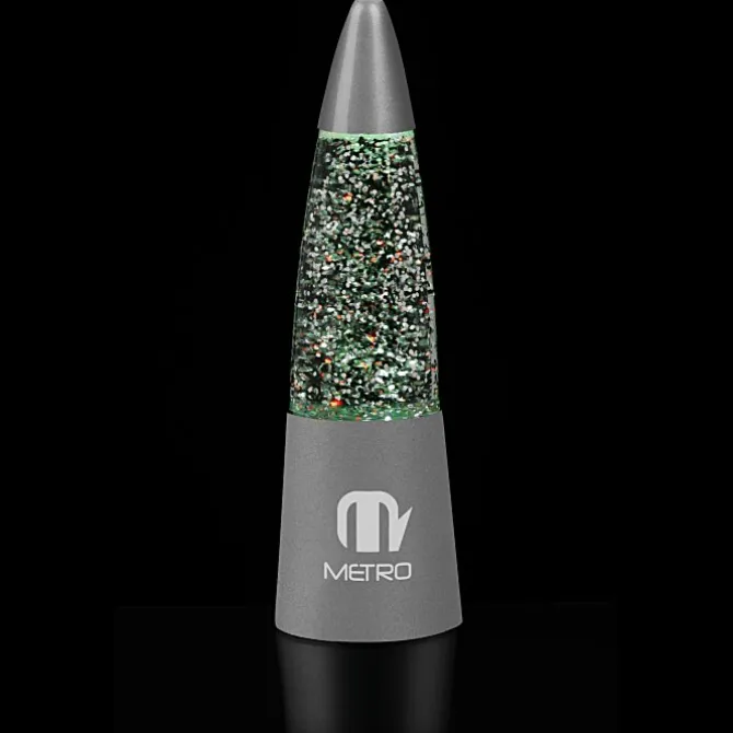 LED Glitter Rocket Lamp