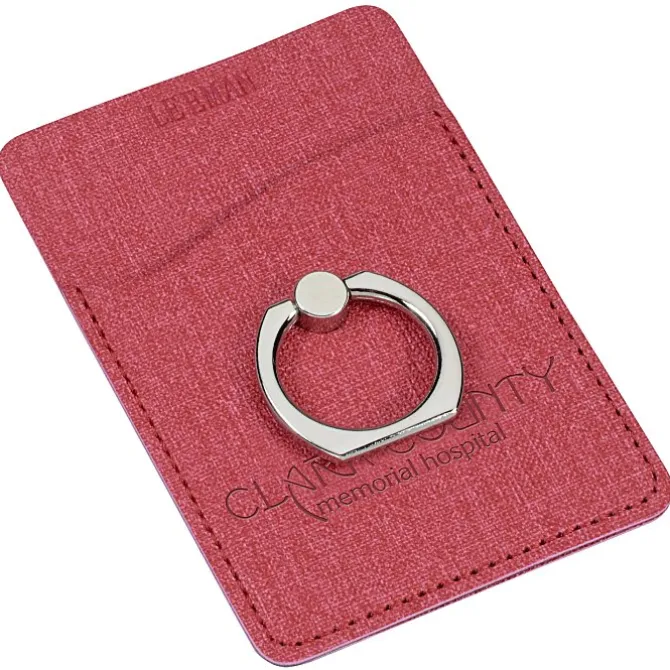 Leeman RFID Smartphone Wallet with Ring Phone Stand