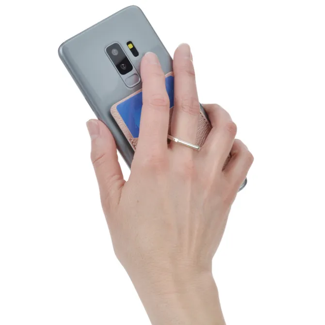 Leeman Shimmer Phone Wallet with Ring Stand