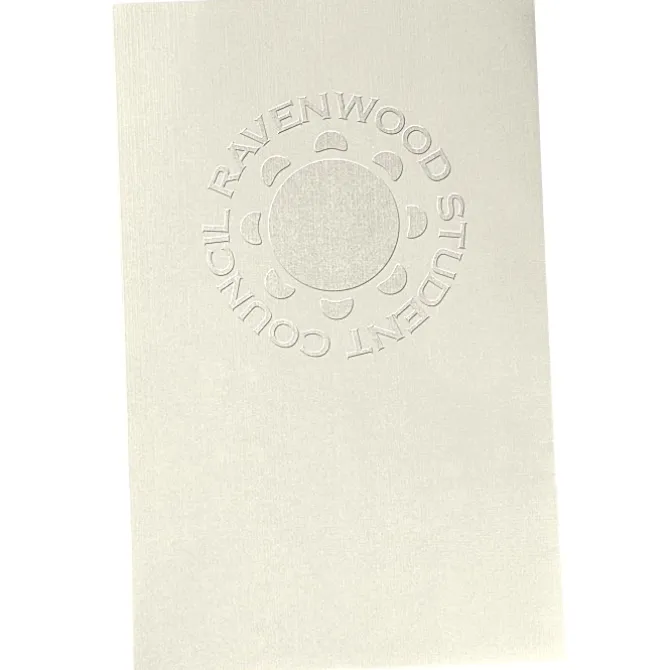 Legal Size Embossed Linen Paper Folder